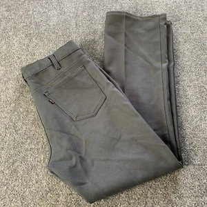 Vintage Levi’s Men Sta Press 70s Pants Bootcut Gray Talon 42 Zipper Size 33 x 31 - Picture 1 of 18