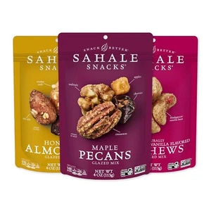 Sahale Snacks Glazed Nut Mix Variety Pack 4 Ounces Pack of 6 - Picture 1 of 2