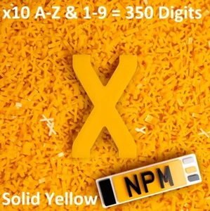 4D Amarillo Amarillo Redondeado para Gel SIGNO Matrícula Fabricación de Letras Paquete de 10 x350 - Imagen 1 de 3