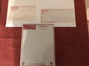 Gary Gygax: COA - Stationary - From the Desk of Gary Gygax + 2 Envelopes TSR D&D - Picture 1 of 7