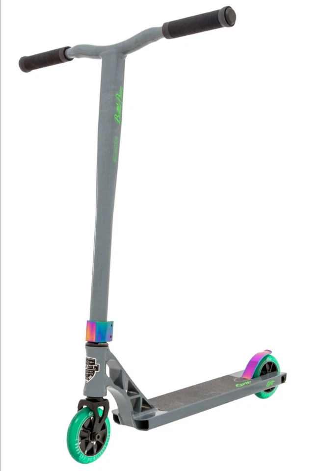 GRIT SCOOTER Elite con Barras de Batalla Color Gris Cielo Satinado Modelo #171830 Nuevo en Caja Foto 1 de 4