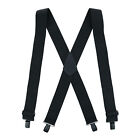 New Perry Suspenders Men's Big & Tall Solid Color X-Back Clip-End Suspenders
