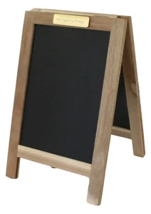 Personalised Small Black Board Standing Chalk Memo Message Table Seat Number - Picture 1 of 6