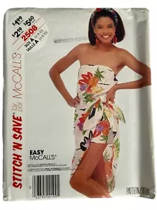 McCalls Sewing Pattern 2508 Stitch N Save Misses Short Jumpsuit Sz 6 8 10 UC - Picture 1 of 5