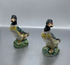 Juego de coctelera de sal y pimienta de pato mallardo de porcelana de colección hecho en Japón - Imagen 1 de 6