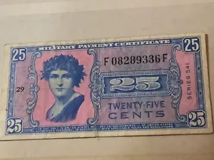 US MPC Series 541 25 cents P-M38 f 002754 54b - Picture 1 of 2