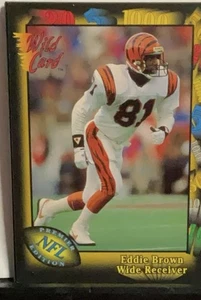1991 Wild Card - Eddie Brown #127 - Picture 1 of 2