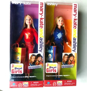 Mary Kate & Ashley Real Fashion Dolls Wal Mart Exclusive - 2001 - Brandneu - Bild 1 von 3
