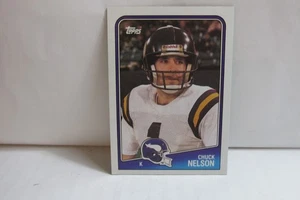 1988 Topps Chuck Nelson #155 Minnesota Vikings spedizione gratuita - Foto 1 di 2