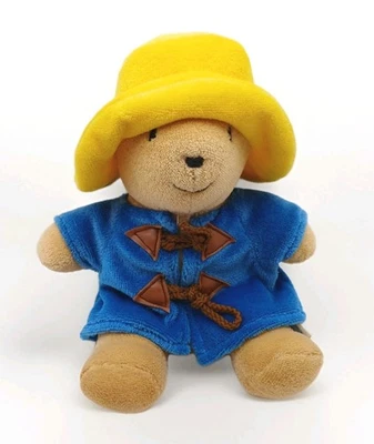 De colección Eden Paddington Oso 8" Peluche Juguete Amarillo Sombrero Abrigo Azul  Foto 1 de 4