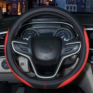 Auto Car Steering Wheel Cover, Universal 15 Inch Fit, Microfiber Leather, Non... - Picture 1 of 4