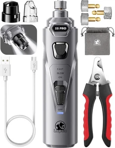 Heusom Silent Groom Pro Nail Grinder, Heusom Dog Nail Trimmer, Rechargeable USB - Picture 1 of 7