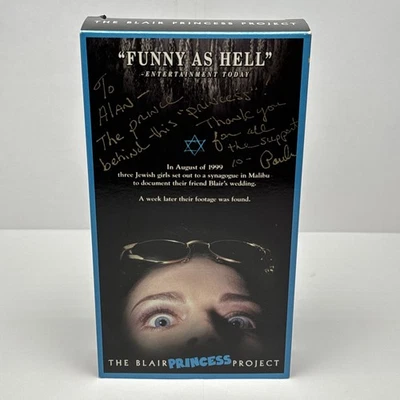 The Blair Princess Project VHS Blair Witch Parody Signed By Paula Goldberg 1999  - Image 1 of 4