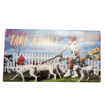 Richard Simmons Vintage 1990 Take a Walk Fitness Program Cassette Box Set Manual - Image 1 of 4