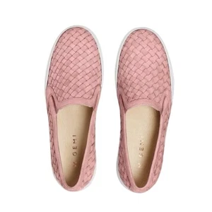 M. Gemi Cerchio Rosewater Basketweave Leder Slipper Sneaker 38,5 / 8,5 M Damen - Bild 1 von 10