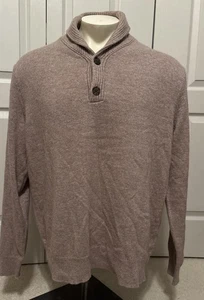 NUEVO J Crew Suéter Tostado Para Hombre Talla XXL Mezcla Lana de Cordero Chal Cuello Pullover - Imagen 1 de 13