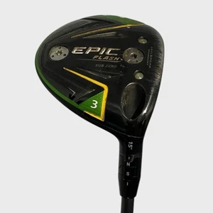 Callaway EPIC Flash Sub Zero 3 Wood 15* HZRDUS Smoke Flex Stiff +, 80g, 44" - Picture 1 of 11