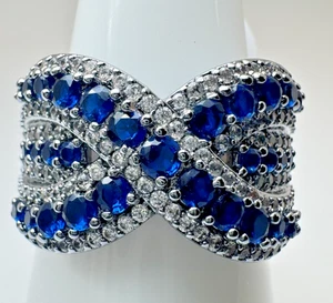 Size 9 Bomb Party Sept Ring - RG32331 One More Spell - Sapphire on Hematite - Picture 1 of 5