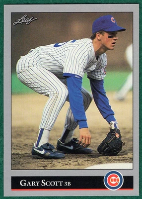 Gary Scott - 1992 Leaf #6 - Chicago Cubs Baseball Card - Image 1 of 2