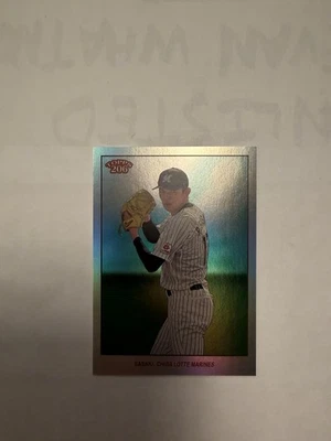 Roki Sasaki #'d /99 - 2023 Topps NPB 206  Foil  Image Variation RC SP #165 - Image 1 of 2