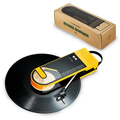 AudioTechnica ATSB727 Sound Burger Portable Bluetooth Turntable Yellow - Image 1 of 4