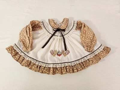 Винтажный девочек 12 Mo Toddle Tyke платье вышитые белки Cottagecore цветочный Baby - Изображение 1 из 4