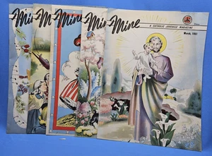 Vintage Mine Catholic Juvenile Magazines Lot of 5 from 1951 Great Condition - Imagen 1 de 16