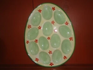 PFALTZGRAFF - DAYBREAK - OVAL DEVILED EGG SERVER - NEW VINTAGE - Picture 1 of 1