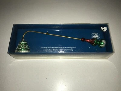 Árbol de vacaciones de Navidad vintage Boston Warehouse vela apagador nuevo en caja 2000 Foto 1 de 3