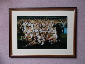 RUGBY LEAGUE FOTO SYDNEY HÄHNE FEIERN GERAHMT - Bild 1 von 1