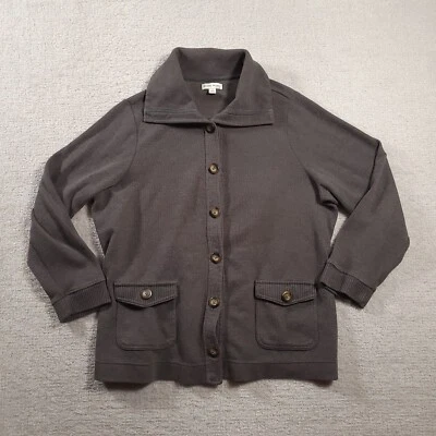 Cárdigan suéter Studio Works para mujer 2X bolsillos con cuello abotonado  Foto 1 de 4