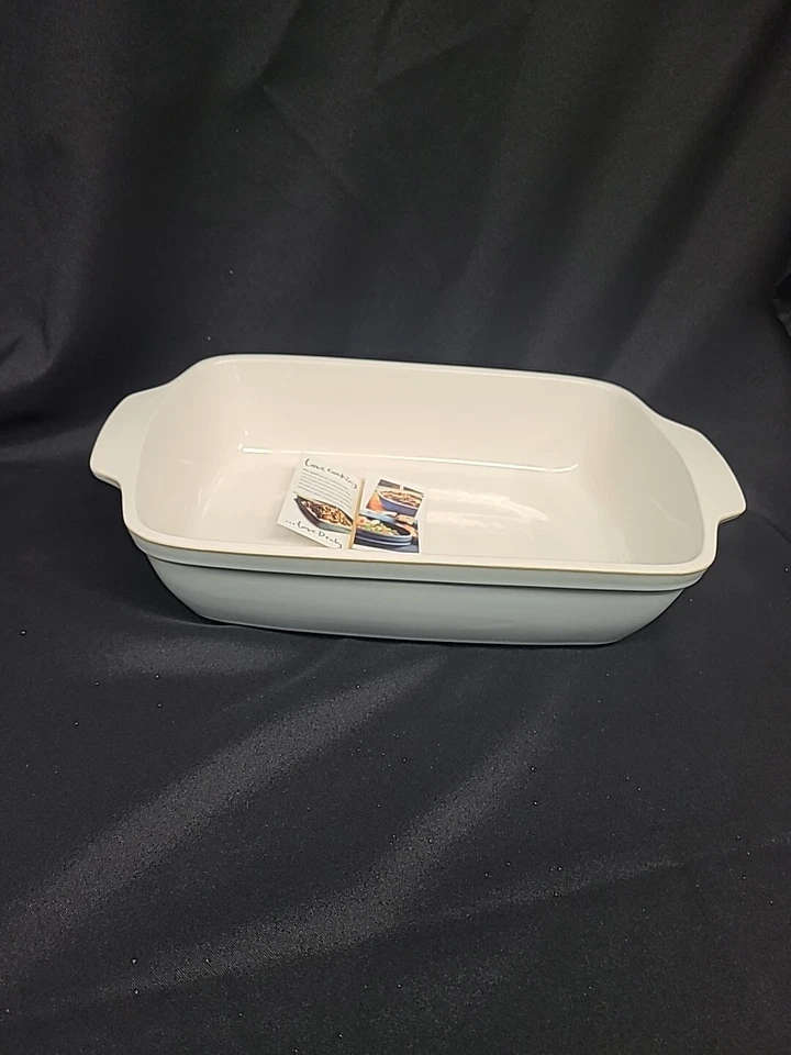 Plato de horno rectangular profundo grande Denby-Langley Mist de colección Foto 1 de 4