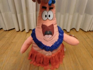 Vintage 17 Zoll Nanco Spongebob Schwammkopf Hawaii Patrick Plüschtier Neu mit Etikett - Bild 1 von 3