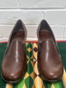 Dansko Beth braune Leder-Karriere-Pumps Keilabsatzschuhe Damen Größe 38 US 7,5 Slipper - Bild 1 von 10