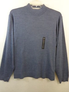 Murano Pullover Herren XL Blau Modern Performance Mock Neck Neu Mit Etikett - Bild 1 von 17