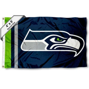 Seattle Seahawks Big 4x6 Foot Flag - Picture 1 of 1