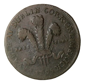 Conder Token Ireland 1795 Dublin M.S. And Co. Halfpenny D&H-324 - Picture 1 of 2