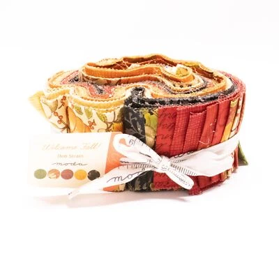 Moda Welcome Fall Deb Strain JELLY ROLL Strips Quilt Fabric Cotton 19770JR - Image 1 of 3