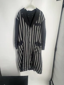 MAISON MARGIELA dunkelgrauer Wendemantel gestreift - Bild 1 von 11