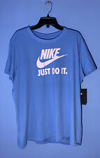 RARE SIZE XXL Nike Dri-FIT Swoosh Logo Women's Blue T-shirt DR1389 448
