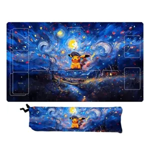 Pokémon 【Pikachu】Spielmatte mit Zonen OPCG TCG Kartenspiel PlayMat 24x14 in Standard - Bild 1 von 6