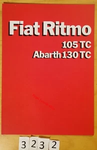 FIAT RITMO 105 TC/ ABARTH 130 TC Prospectus Allemand 16 pages 02/1985 - Imagen 1 de 9