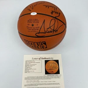 1997-98 Chicago Bulls NBA Champs Team Signed Game Basketball The Last Dance JSA - Picture 1 of 15