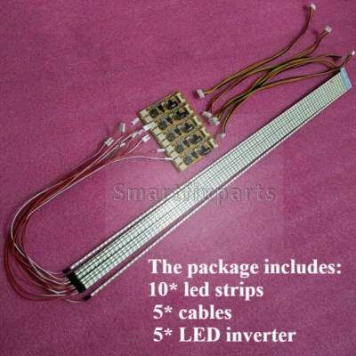 10pcs 533mm LED Backlight Strips,For LCD Monitor Cut to 15''-23''Dimmable - Image 1 of 3