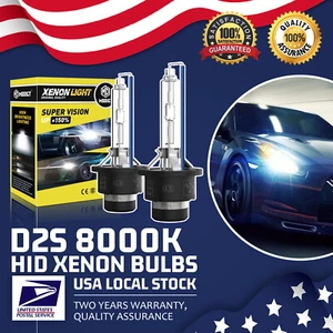 2PCS MGT 35W D2S HID Xenon Headlight Bulbs 8000K Light Blue Fit For Saab 9-4X US - Picture 1 of 8