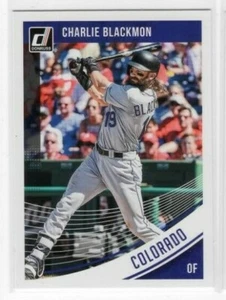 Charlie Blackmon 2018 Panini Donruss Baseball Base Common #104 Colorado Rockies - Picture 1 of 1