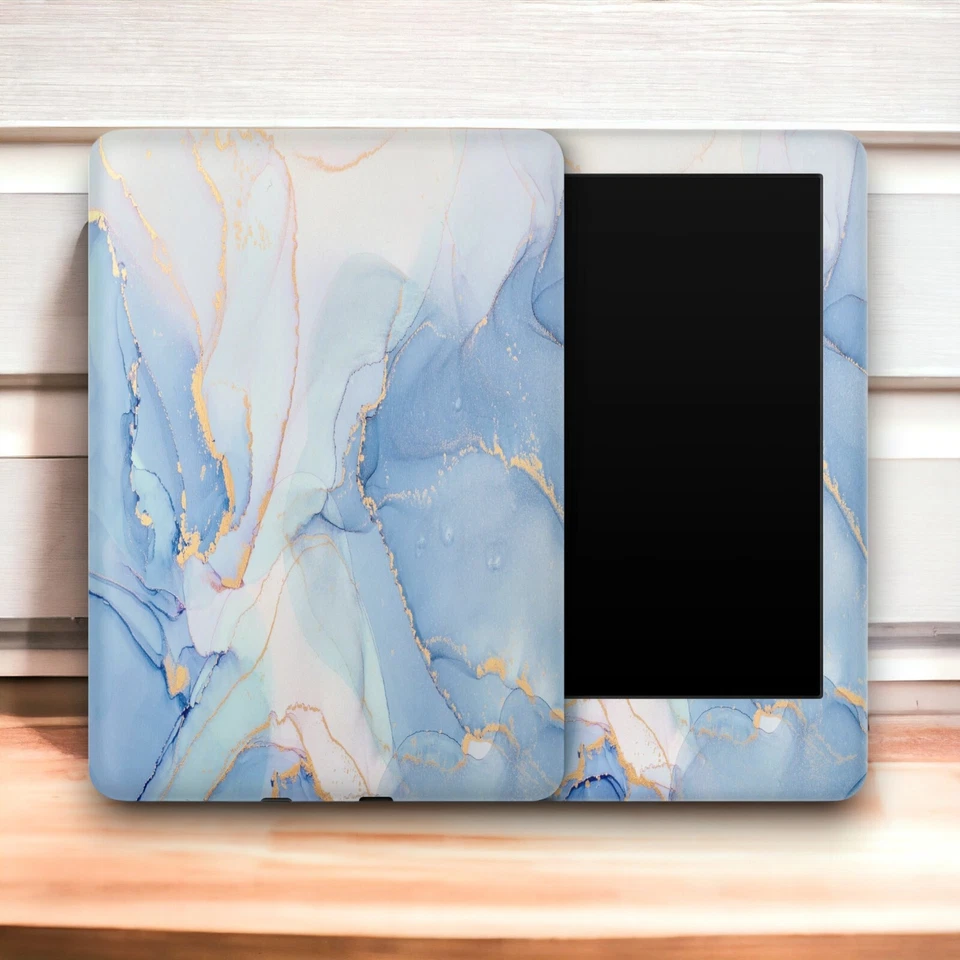 Marble Blue Amazon Kindle Skin | Kindle Skin Vinyl Wrap - All Kindle Models - Image 1 of 4