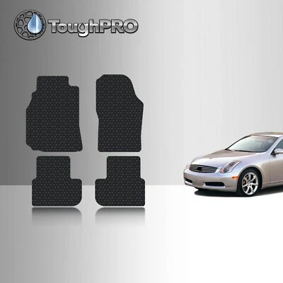 ToughPRO Floor Mats Black For Infiniti G35 Coupe All Weather 2003-2008 - Image 1 of 4