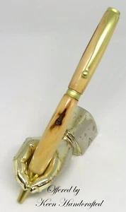 ff - Keen Penna a torsione artigianale Pecan oro satinato slimline - Foto 1 di 5