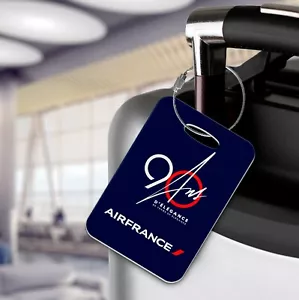 Air France 90 Years Luggage Tag - Aviation, Travel, Cabin Crew - Picture 1 of 1
